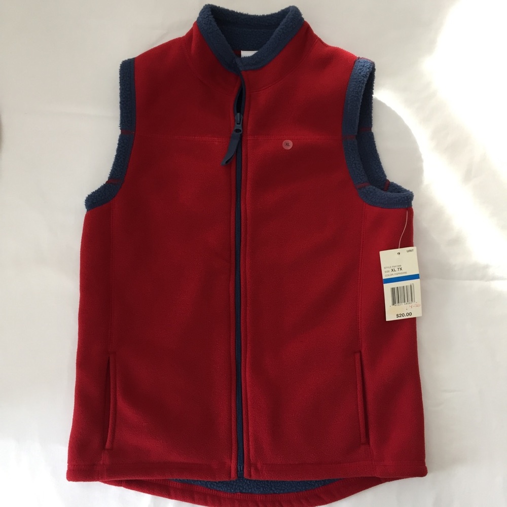UR it Fleece Vest Shirling Lining Size XL 7X Red